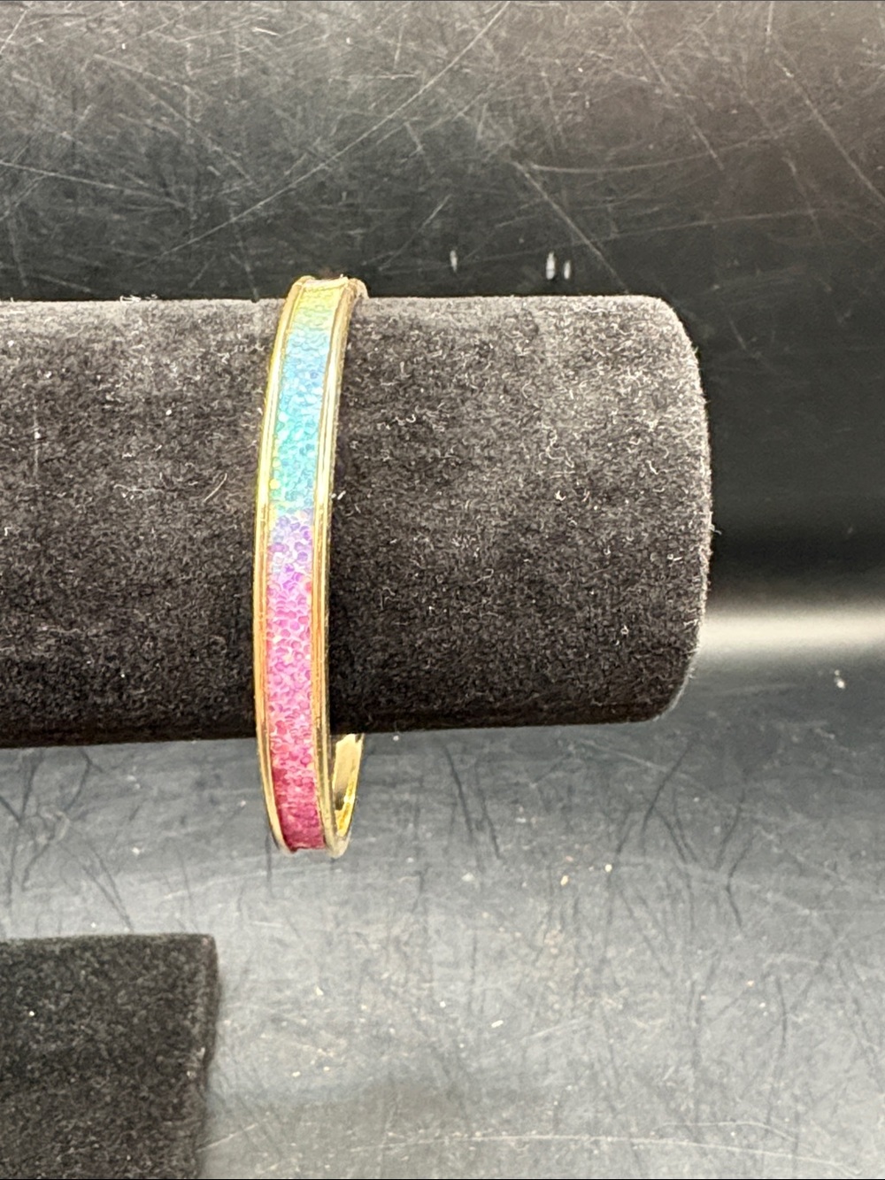 Glitter Rainbow Bangle Bracelet